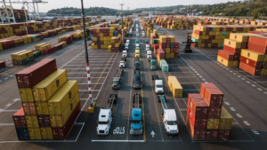 Los Angeles drayage and port trucking for container freight