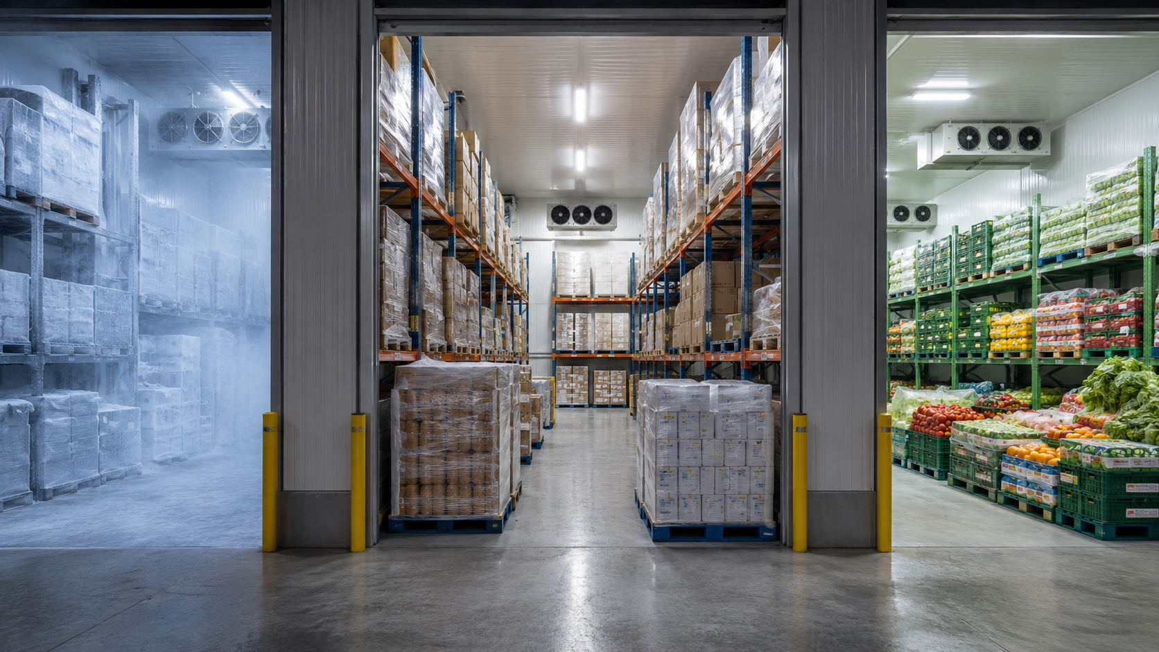 cold storage warehouse for frozen refrigerated and chilled products