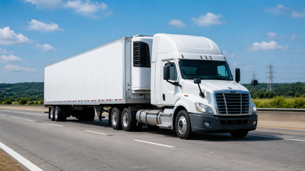 cold transport reefer truck for temperature-sensitive freight